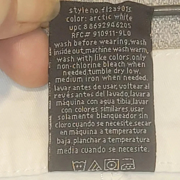 FADED GLORY Women's White Cuffed Cotton Walking Shorts Size 8 - Picture 5 of 8